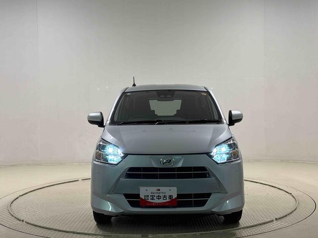 ミライースＸ　ＳＡIIIＬＥＤヘッドランプ　セキュリティアラーム　コーナーセンサー　１４インチフルホイールキャップ　キーレスエントリー　電動格納式ドアミラー　ショツピングフック　マニュアルエアコン（広島県）の中古車