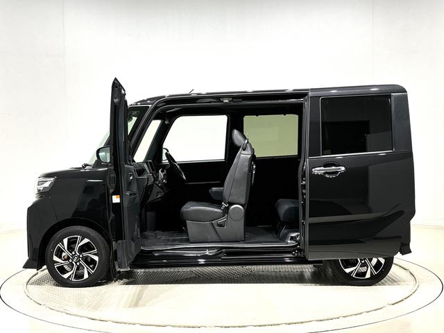 タントカスタムＸＬＥＤオートライト　パワースライドドアウェルカムオープン機能　オート電動格納式ドアミラー　助手席ロングスライド　助手席イージークローザー　アルミホイール　キーフリーシステム（広島県）の中古車