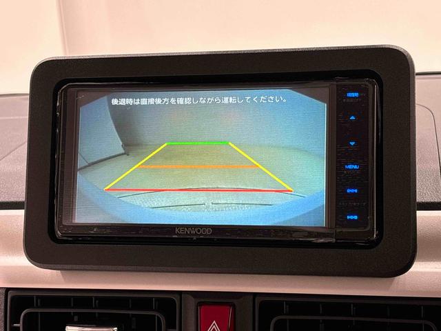 ムーヴキャンバスストライプスＧターボ　カーナビ　バックモニター　キーフリー電動パーキングブレーキ　後席両側パワースライドドア　運転席・助手席シートヒーター　ＬＥＤヘッドライト・フォグランプ　オートライト　サイドエアバッグ　アイドリングストップ機能（広島県）の中古車