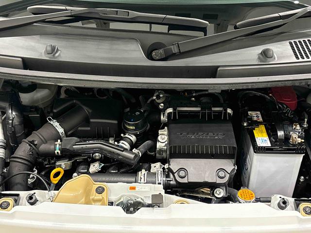 ムーヴキャンバスストライプスＧターボ　カーナビ　バックモニター　キーフリー電動パーキングブレーキ　後席両側パワースライドドア　運転席・助手席シートヒーター　ＬＥＤヘッドライト・フォグランプ　オートライト　サイドエアバッグ　アイドリングストップ機能（広島県）の中古車