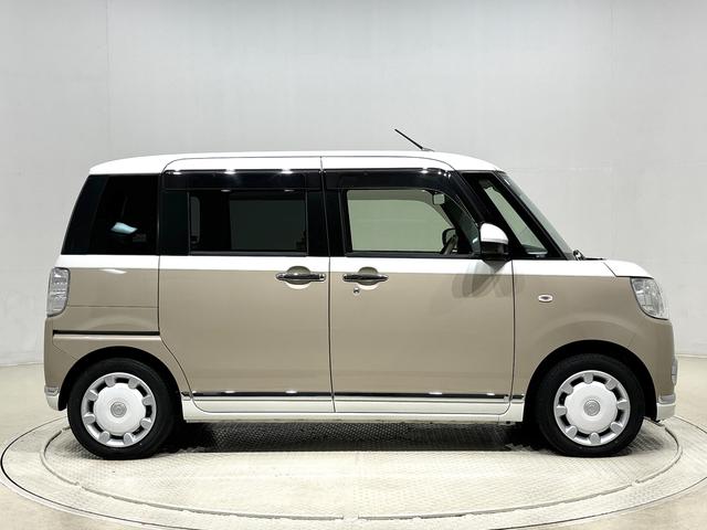 ムーヴキャンバスＸメイクアップリミテッド　ＳＡIII　ナビ　パノラマモニタードラレコ　ハロゲンライト　ＬＥＤフォグランプ　置き楽ボックス　オートライト　プッシュボタンスタート　セキュリティアラーム　パノラマモニター対応カメラ　両側パワースライドドア（広島県）の中古車