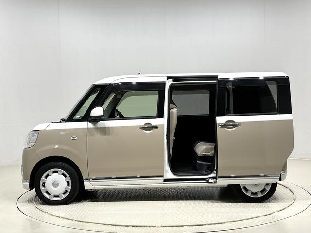 ムーヴキャンバスXメイクアップリミテッド SAIII ナビ ドラレコ ETCパノラマモニター対応カメラ 両側パワースライドドア ハロゲンライト LEDフォグランプ 置き楽ボックス オートライト プッシュボタンスタート セキュリティアラーム(広島県)の中古車