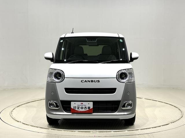 ムーヴキャンバスストライプスGLEDオートライト・フォグランプ 電動パーキングブレーキ プッシュボタンスタート セキュリティアラーム バックカメラ 両側パワースライドドアウエルカムオープン機能 オート電動格納式ドアミラー(広島県)の中古車