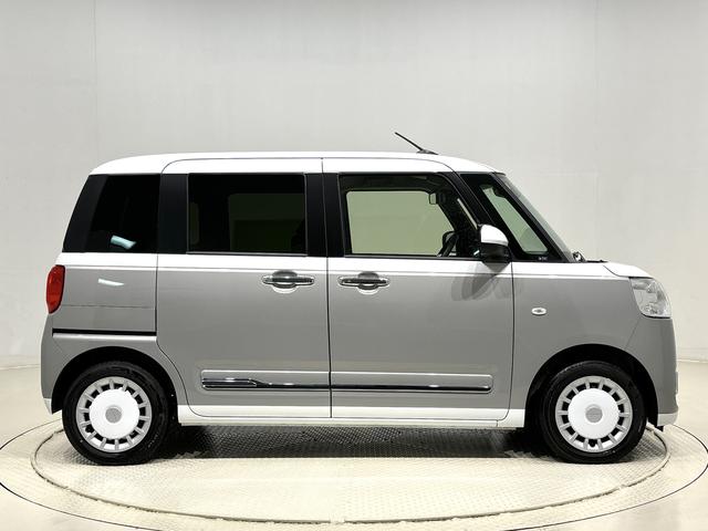 ムーヴキャンバスストライプスGLEDオートライト・フォグランプ 電動パーキングブレーキ プッシュボタンスタート セキュリティアラーム バックカメラ 両側パワースライドドアウエルカムオープン機能 オート電動格納式ドアミラー(広島県)の中古車