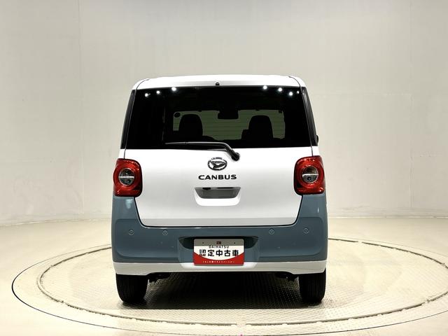 ムーヴキャンバスストライプスＧＬＥＤオートライト・フォグランプ　電動パーキングブレーキ　プッシュボタンスタート　セキュリティアラーム　バックカメラ　オート電動格納式ドアミラー　運（広島県）の中古車