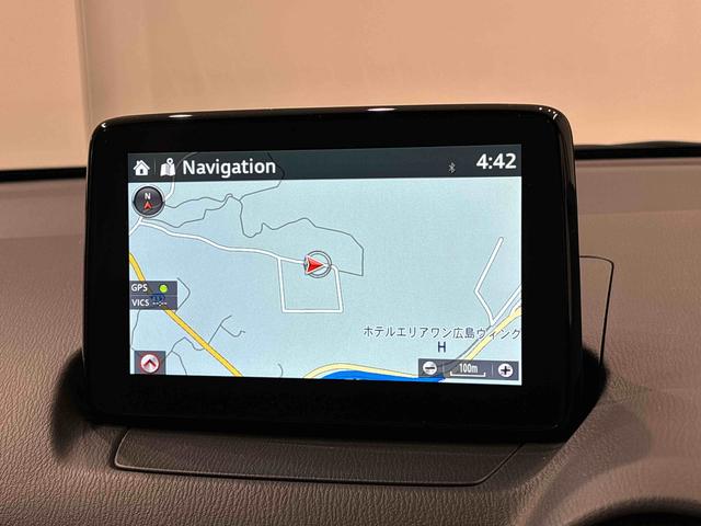 デミオ13Sツーリング 車検整備ナビ・ETC・ブラインドスポットモニター・オートエアコン・プッシュスタート・キーフリー・パワーウィンドウ・エアバッグ・アルミホイール(広島県)の中古車