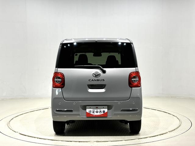 ムーヴキャンバスセオリーＧ　バックモニター対応　電動パーキングブレーキＬＥＤオートライト・フォグランプ　電動パーキングブレーキ　プッシュボタンスタート　セキュリティアラーム　バックカメラ　両側パワースライドドアウエルカムオープン機能　オート電動格納式ドアミラー（広島県）の中古車