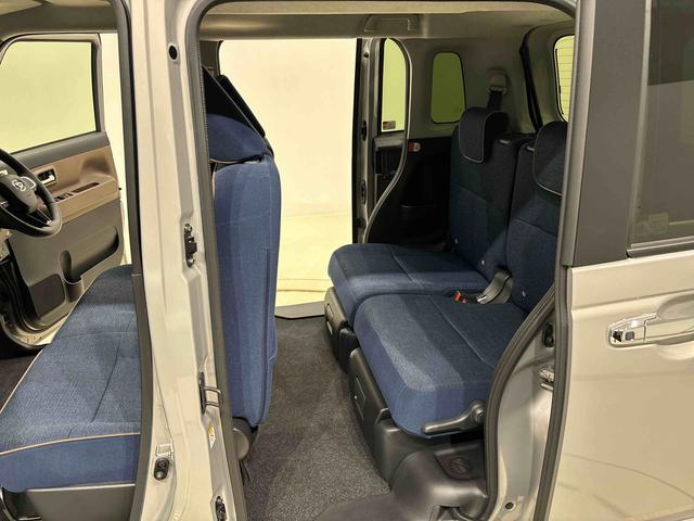 ムーヴキャンバスセオリーＧ　バックモニター対応　電動パーキングブレーキＬＥＤオートライト・フォグランプ　電動パーキングブレーキ　プッシュボタンスタート　セキュリティアラーム　バックカメラ　両側パワースライドドアウエルカムオープン機能　オート電動格納式ドアミラー（広島県）の中古車