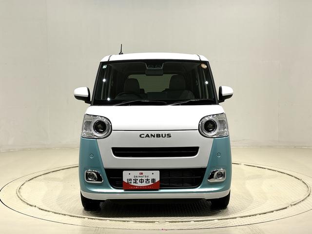 ムーヴキャンバスストライプスＧ　バックモニター　後席両側パワースライドドア運転席・助手席シートヒーター　電動パーキングブレーキ　ＬＥＤヘッドライト・フォグランプ　サイドエアバッグ　オートライト　オートエアコン　キーフリーシステム　アイドリングストップ機能（広島県）の中古車