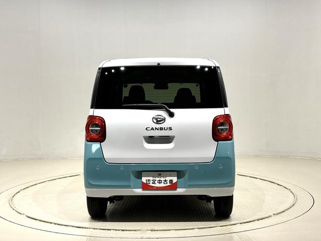 ムーヴキャンバスストライプスＧ　バックモニター　後席両側パワースライドドア運転席・助手席シートヒーター　電動パーキングブレーキ　ＬＥＤヘッドライト・フォグランプ　サイドエアバッグ　オートライト　オートエアコン　キーフリーシステム　アイドリングストップ機能（広島県）の中古車