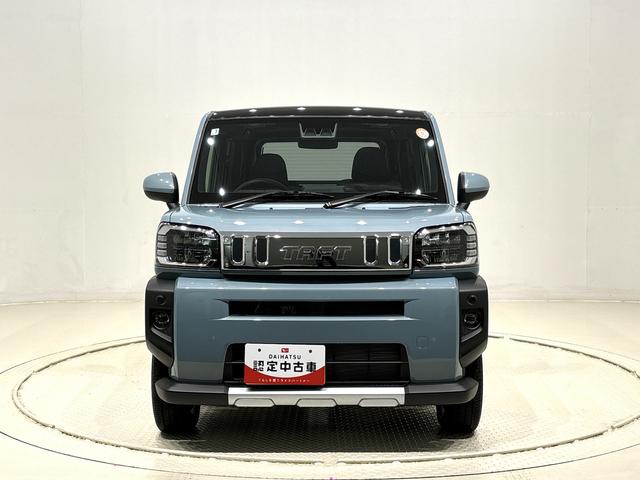 タフトＧターボ　クロムベンチャー　全車速追従機能付ＡＣＣ純正ナビ装着用アップグレードパック　本革巻ステアリングホイール　電動パーキングブレーキ　オートブレーキホールド機能　運転席・助手席シートヒーター　運転席シートリフター　チルトステアリング（広島県）の中古車