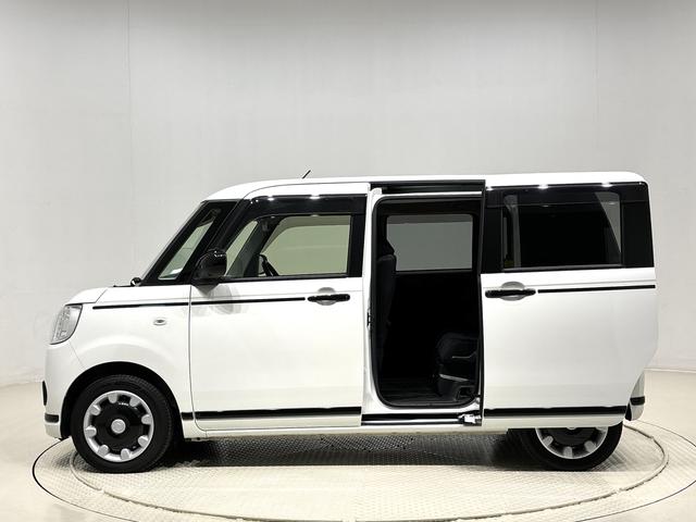 ムーヴキャンバスGブラックアクセントVS SAIII ナビ ドラレコ ETCLEDヘッドランプ・フォグランプ 置き楽ボックス オートライト プッシュボタンスタート セキュリティアラーム パノラマモニター対応カメラ 両側パワースライドドア(広島県)の中古車