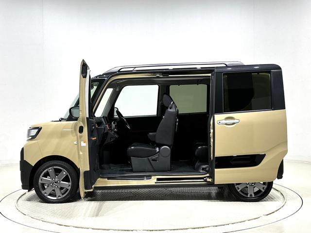 タントファンクロスターボ　バックモニター　前席シートヒーター電動パーキングブレーキ　後席両側パワースライドドア　サイドエアバッグ　ＬＥＤヘッドライト・フォグランプ　プッシュボタンスタート　オートライト　セキュリティーアラーム　純正１５インチアルミホイール（広島県）の中古車