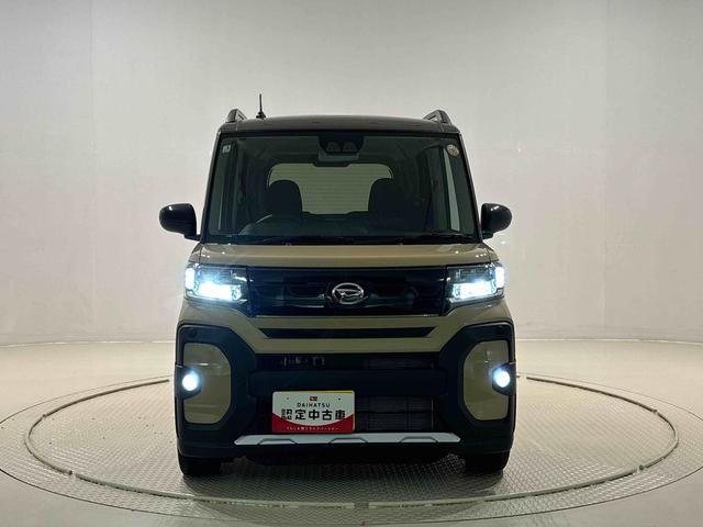 タントファンクロスターボ　バックモニター　前席シートヒーター電動パーキングブレーキ　後席両側パワースライドドア　サイドエアバッグ　ＬＥＤヘッドライト・フォグランプ　プッシュボタンスタート　オートライト　セキュリティーアラーム　純正１５インチアルミホイール（広島県）の中古車