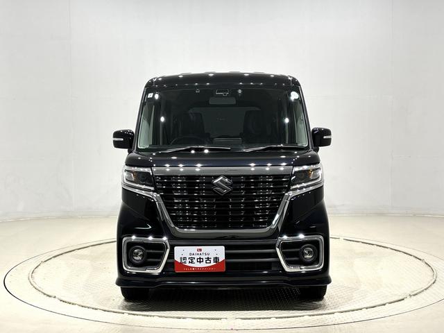 スペーシアカスタムハイブリッドＸＳ　ナビゲーション　ドラレコ　ＥＴＣＬＥＤオートライト　プッシュスタートボタン　運転席シートヒーター　　アルミホイール　キーフリーシステム（広島県）の中古車