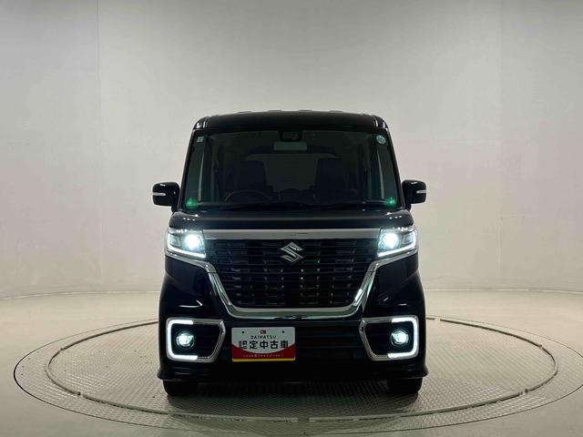 スペーシアカスタムハイブリッドＸＳ　ナビゲーション　ドラレコ　ＥＴＣＬＥＤオートライト　プッシュスタートボタン　運転席シートヒーター　　アルミホイール　キーフリーシステム（広島県）の中古車