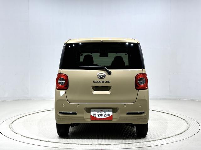 ムーヴキャンバスセオリーＧ　バックカメラ付き　電動パーキングブレーキＬＥＤオートライト・フォグランプ　電動パーキングブレーキ　プッシュボタンスタート　セキュリティアラーム　バックカメラ　両側パワースライドドアウエルカムオープン機能　オート電動格納式ドアミラー（広島県）の中古車