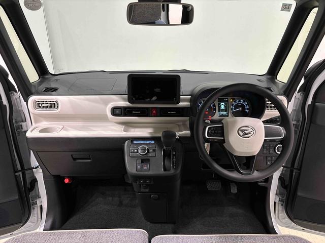 ムーヴキャンバスストライプスG シートヒーター バックモニター対応カメラLEDオートライト・フォグランプ 電動パーキングブレーキ プッシュボタンスタート セキュリティアラーム バックカメラ 両側パワースライドドアウエルカムオープン機能 オート電動格納式ドアミラー(広島県)の中古車