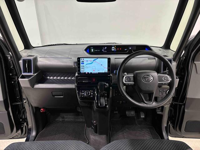 タントカスタムＲＳナビ　パノラマモニター　ＬＥＤオートライト　パワースライドドアウェルカムオープン機能　オート電動格納式ドアミラー　助手席ロングスライド　助手席イージークローザー　アルミホイール　キーフリーシステム（広島県）の中古車