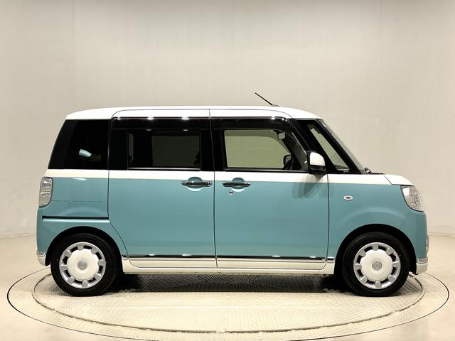 ムーヴキャンバスGメイクアップ SAIII ブラックインテリアパック純正ナビ装着用アップグレードパック 純正ナビゲーション ドライブレコーダー 両側電動スライドドア 本革巻ステアリングホイール Bi−AngleLEDヘッドランプ オートライト キーフリーシステム(広島県)の中古車