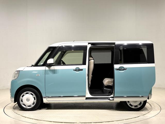 ムーヴキャンバスXメイクアップリミテッド SAIIIナビ パノラマ ドラレコ ETC ハロゲンライト LEDフォグランプ 置き楽ボックス オートライト プッシュボタンスタート セキュリティアラーム パノラマモニター対応カメラ 両側パワースライドドア(広島県)の中古車