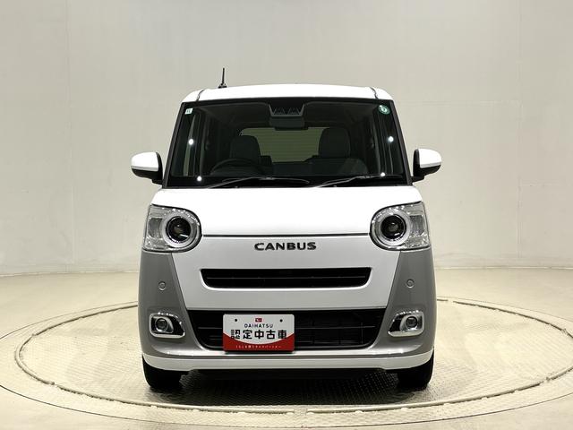 ムーヴキャンバスストライプスGLEDオートライト・フォグランプ 電動パーキングブレーキ プッシュボタンスタート セキュリティアラーム バックカメラ 両側パワースライドドアウエルカムオープン機能 オート電動格納式ドアミラー(広島県)の中古車