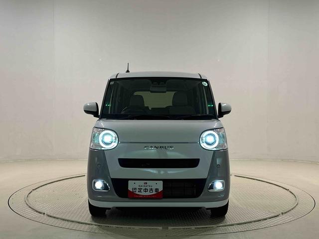ムーヴキャンバスストライプスGLEDオートライト・フォグランプ 電動パーキングブレーキ プッシュボタンスタート セキュリティアラーム バックカメラ 両側パワースライドドアウエルカムオープン機能 オート電動格納式ドアミラー(広島県)の中古車