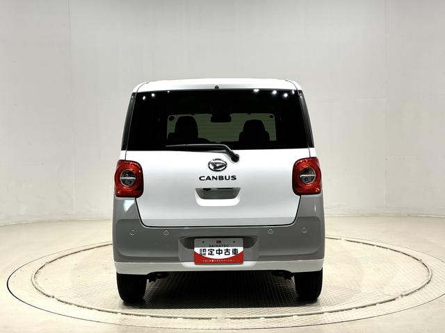 ムーヴキャンバスストライプスＧＬＥＤオートライト・フォグランプ　電動パーキングブレーキ　プッシュボタンスタート　セキュリティアラーム　バックカメラ　両側パワースライドドアウエルカムオープン機能　オート電動格納式ドアミラー（広島県）の中古車