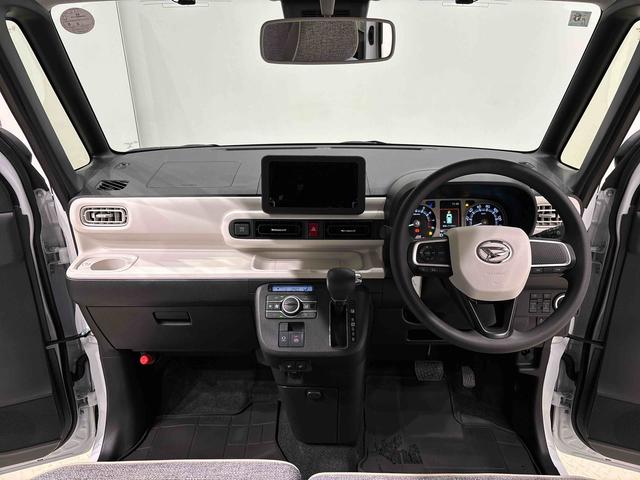 ムーヴキャンバスストライプスＧＬＥＤオートライト・フォグランプ　電動パーキングブレーキ　プッシュボタンスタート　セキュリティアラーム　バックカメラ　両側パワースライドドアウエルカムオープン機能　オート電動格納式ドアミラー（広島県）の中古車