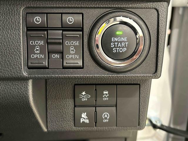 ムーヴキャンバスストライプスＧＬＥＤオートライト・フォグランプ　電動パーキングブレーキ　プッシュボタンスタート　セキュリティアラーム　バックカメラ　両側パワースライドドアウエルカムオープン機能　オート電動格納式ドアミラー（広島県）の中古車