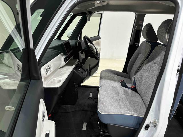 ムーヴキャンバスストライプスＧＬＥＤオートライト・フォグランプ　電動パーキングブレーキ　プッシュボタンスタート　セキュリティアラーム　バックカメラ　両側パワースライドドアウエルカムオープン機能　オート電動格納式ドアミラー（広島県）の中古車