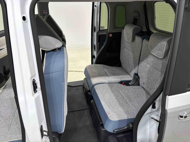 ムーヴキャンバスストライプスＧＬＥＤオートライト・フォグランプ　電動パーキングブレーキ　プッシュボタンスタート　セキュリティアラーム　バックカメラ　両側パワースライドドアウエルカムオープン機能　オート電動格納式ドアミラー（広島県）の中古車