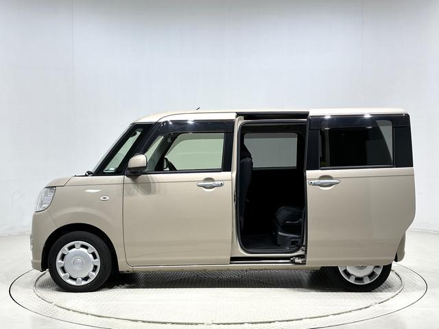 ムーヴキャンバスＸリミテッド　ＳＡIIハロゲンライト　置き楽ボックス　オートライト　プッシュボタンスタート　セキュリティアラーム　両側パワースライドドア　　キーフリーシステム（広島県）の中古車