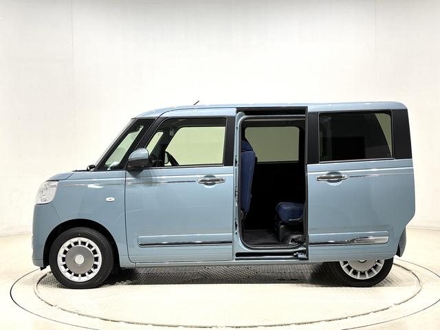 ムーヴキャンバスセオリーGLEDオートライト・フォグランプ 電動パーキングブレーキ プッシュボタンスタート セキュリティアラーム バックカメラ 両側パワースライドドアウエルカムオープン機能 オート電動格納式ドアミラー(広島県)の中古車