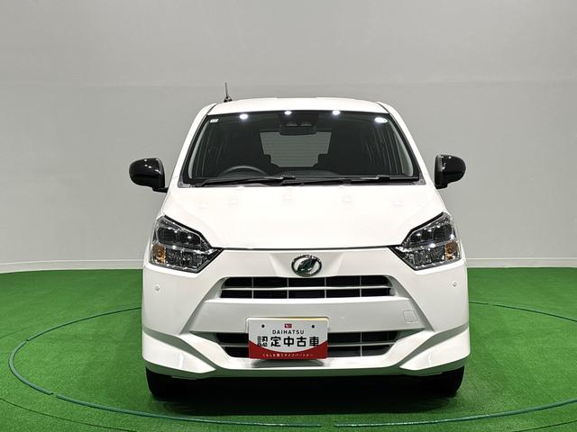 ミライースX SAIII LEDヘッドライト コーナーセンサー付LEDヘッドランプ セキュリティアラーム コーナーセンサー 14インチフルホイールキャップ キーレスエントリー 電動格納式ドアミラー ショツピングフック マニュアルエアコン(広島県)の中古車