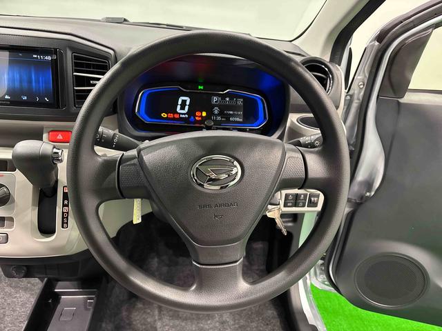 ミライースX SAIII ディスプレイオーディオ バックモニターLEDヘッドランプ セキュリティアラーム コーナーセンサー 14インチフルホイールキャップ キーレスエントリー 電動格納式ドアミラー ショツピングフック マニュアルエアコン(広島県)の中古車