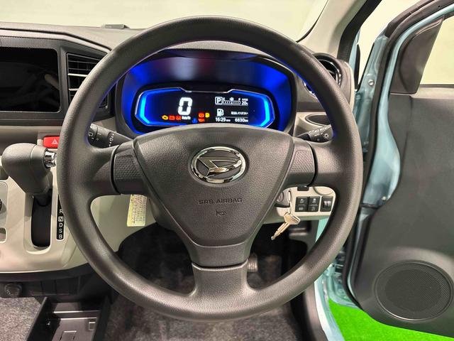 ミライースＸ　ＳＡIIIＬＥＤヘッドランプ　セキュリティアラーム　コーナーセンサー　１４インチフルホイールキャップ　キーレスエントリー　電動格納式ドアミラー　ショツピングフック　マニュアルエアコン（広島県）の中古車