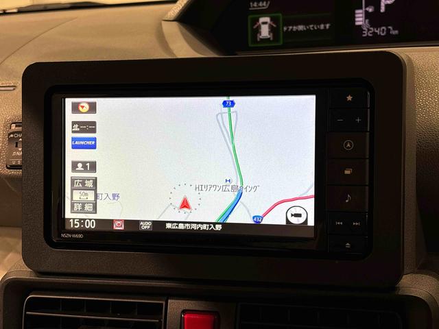 タントＸ　　純正ナビゲーション　ドライブレコーダー　ＥＴＣ車載器純正ナビ装着用アップグレードパック　両側スライド片側電動スライドドア　運転席ロングスライドシート　オートライト　格納式リヤドアサンシェード　サイドエアバッグ　キーフリーシステム（広島県）の中古車