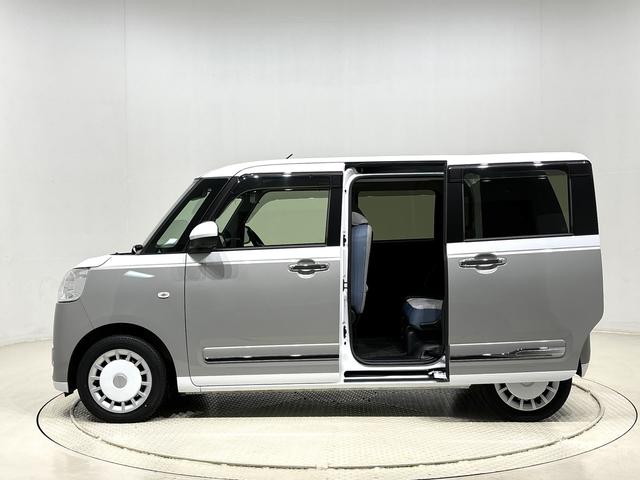 ムーヴキャンバスストライプスＧ　　純正ナビ　前後ドライブレコーダーまごころ保証１２カ月付　保証継承　ＬＥＤオートライト・フォグランプ　電動パーキングブレーキ　プッシュボタンスタート　セキュリティアラーム　バックカメラ　両側パワースライドドアウエルカムオープン機能（広島県）の中古車