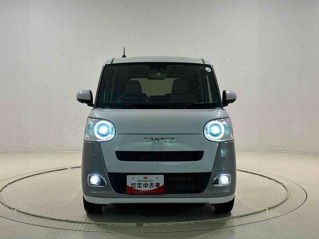 ムーヴキャンバスストライプスＧ　　純正ナビ　前後ドライブレコーダーまごころ保証１２カ月付　保証継承　ＬＥＤオートライト・フォグランプ　電動パーキングブレーキ　プッシュボタンスタート　セキュリティアラーム　バックカメラ　両側パワースライドドアウエルカムオープン機能（広島県）の中古車