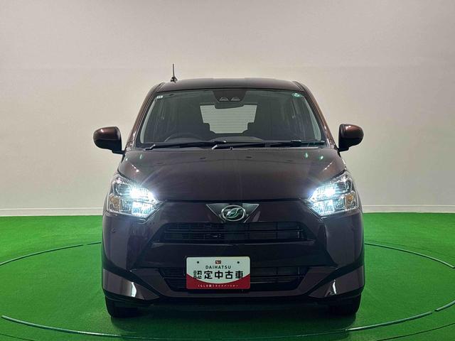 ミライースX SAIII バックモニター対応 電動格納ドアミラーLEDヘッドランプ セキュリティアラーム コーナーセンサー 14インチフルホイールキャップ キーレスエントリー 電動格納式ドアミラー ショツピングフック マニュアルエアコン(広島県)の中古車
