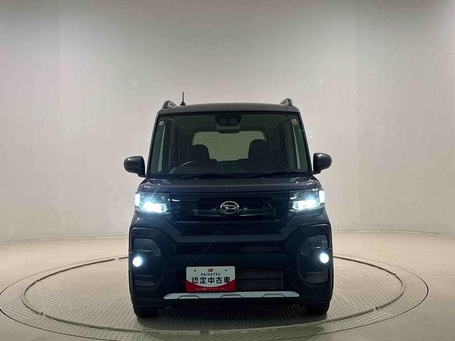 タントファンクロス　バックモニター対応カメラＬＥＤオートライト　パワースライドドアウェルカムオープン機能　電動パーキングブレーキ　運転席助手席シートヒーター　アルミホイール　キーフリーシステム　　オート電動格納式ドアミラー（広島県）の中古車