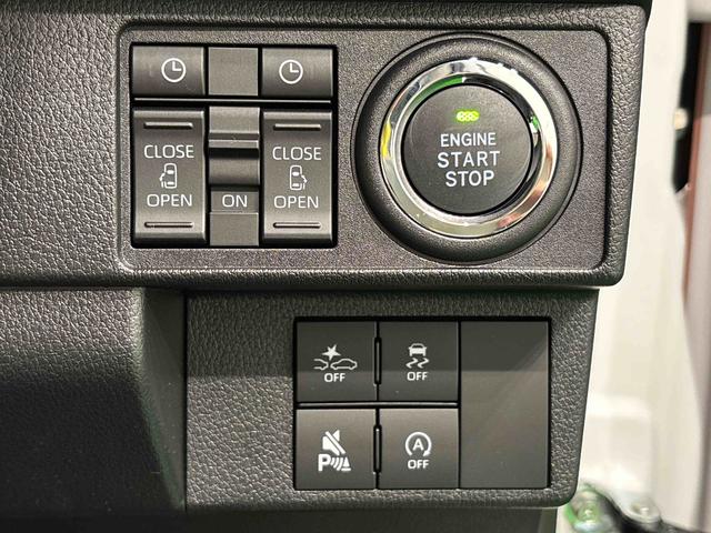 ムーヴキャンバスストライプスＧ　バックモニター対応カメラ　シートヒーターＬＥＤオートライト・フォグランプ　電動パーキングブレーキ　プッシュボタンスタート　セキュリティアラーム　バックカメラ　両側パワースライドドアウエルカムオープン機能　オート電動格納式ドアミラー（広島県）の中古車