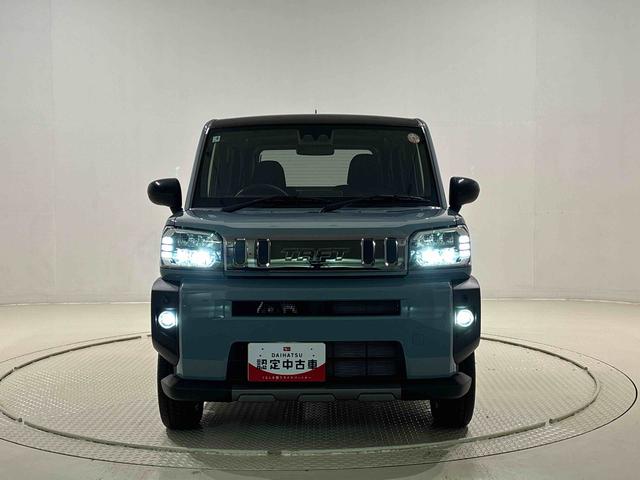 タフトＧターボ　ダーククロムベンチャースカイフィールトップ　クロムパック　メッキパック　シルバーアンダーガーニッシュ　インテリアアクセント　ＬＥＤオートハイビーム＆フォグランプ　電動パーキングブレーキ　バックカメラ　アルミホイール（広島県）の中古車