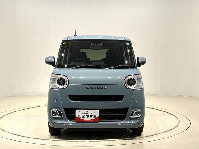 ムーヴキャンバスセオリーＧ　４ＷＤ　９インチディスプレイオーディオＬＥＤヘッドランプ・フォグランプ　電動パーキングブレーキ　プッシュボタンスタート　セキュリティアラーム　バックカメラ　両側パワースライドドアウエルカムオープン機能　オート電動格納式ドアミラー（広島県）の中古車