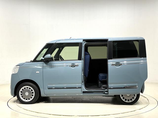 ムーヴキャンバスセオリーＧ　４ＷＤ　９インチディスプレイオーディオＬＥＤヘッドランプ・フォグランプ　電動パーキングブレーキ　プッシュボタンスタート　セキュリティアラーム　バックカメラ　両側パワースライドドアウエルカムオープン機能　オート電動格納式ドアミラー（広島県）の中古車