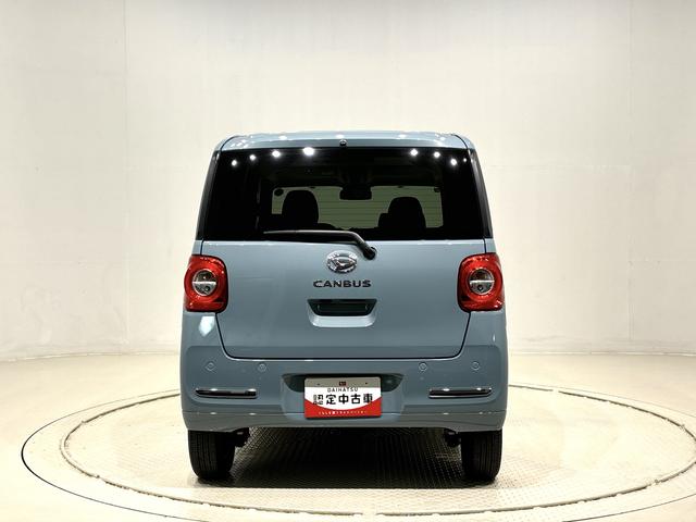 ムーヴキャンバスセオリーＧ　４ＷＤ　９インチディスプレイオーディオＬＥＤヘッドランプ・フォグランプ　電動パーキングブレーキ　プッシュボタンスタート　セキュリティアラーム　バックカメラ　両側パワースライドドアウエルカムオープン機能　オート電動格納式ドアミラー（広島県）の中古車