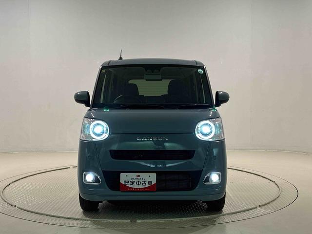 ムーヴキャンバスセオリーＧ　４ＷＤ　９インチディスプレイオーディオＬＥＤヘッドランプ・フォグランプ　電動パーキングブレーキ　プッシュボタンスタート　セキュリティアラーム　バックカメラ　両側パワースライドドアウエルカムオープン機能　オート電動格納式ドアミラー（広島県）の中古車