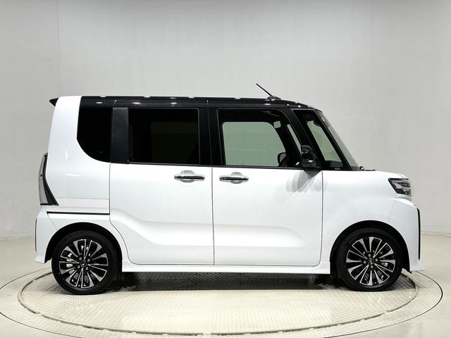 タントカスタムＲＳＬＥＤオートライト　パワースライドドアウェルカムオープン機能　電動パーキングブレーキ　運転席助手席シートヒーター　アルミホイール　キーフリーシステム　　オート電動格納式ドアミラー（広島県）の中古車