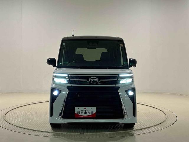 タントカスタムＲＳＬＥＤオートライト　パワースライドドアウェルカムオープン機能　電動パーキングブレーキ　運転席助手席シートヒーター　アルミホイール　キーフリーシステム　　オート電動格納式ドアミラー（広島県）の中古車